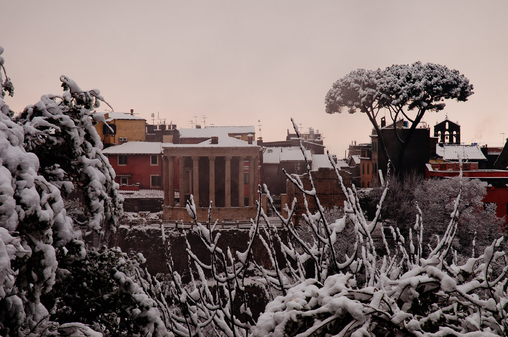 Il Tempio sotto la neve