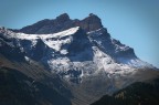 Uno scorcio delle Alpi elvetiche, dopo la prima spolverata sulle cime pi alte, quest'estate.
