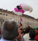 L'altra settimana, alla festa di inaugurazione dei campionati mondiali di scherma.Piazza San Carlo Torino.