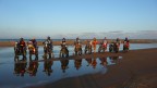 Foto di gruppo in una spiaggia Tunisina