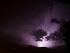 temporale su Aosta
- serie notturna -