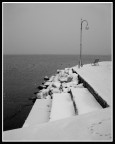 B/N neve sul lago di Garda. Torbole 2005