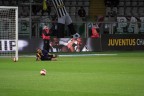 Momenti del riscaldamento prima della partita