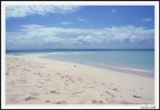 Lingua di sabbia dopo bassa marea a Zanzibar