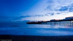 Brighton pier di notte. Esposizione: 3.2s