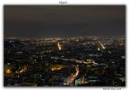 Una veduta di Napoli di notte da San Martino