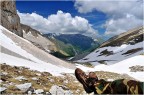 Luogo: lago di Pilato, dopo una camminata abbastanza impegnativa il lago era quasi ghiacciato