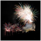 Fuochi d'artificio sulla spiaggia, Pineto degli Abruzzi.