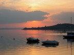 un tramonto del lago Trasimeno