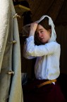 ... ho trovato il mio Vermeer; primi passi nel ritratto ambientato. Rievocazione medievale all'Abbazia di Morimondo.
