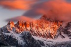 La parete nord-ovest del Civetta (3220m), "La muraglia di roccia pi bella delle Alpi" come definita da Dino Buzzati, pi di 1000m di dislivello puro...uno spettacolo unico ripreso (con non poca fortuna) in condizioni di luce straordinarie.