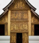 Edificio nell'area del Wat Xieng Thong, il tempio simbolo di Luang Prabang.....