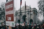 Manifestazione di solidariet per la popolazione di Aleppo, Londra, Dicembre 2016.