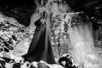 Shotting fotografico realizzato in una cascata gelata