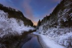 Foto scattata in localit Cavazzo Carnico in Friuli, appena dopo il tramonto.