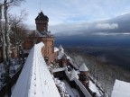 Dalla torre del castello di Haut Koenisberg, Alsazia, FR
