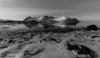 Isole Lofoten in bianco e nero
