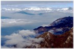 Novrembre 2018. Guardando sopra la Vallarsa dal Sengio Alto (Piccole Dolomiti)