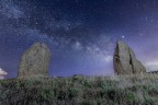 La Via Lattea e i megaliti dell'Argimusco la Stonehenge siciliana, all'interno della Riserva naturale orientata Bosco di Malabotta.