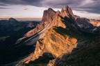 La luce sul Seceda