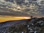 Un tramonto sul monte Pizoc