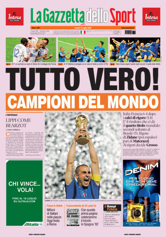 09.07.2006 ITALIA CAMPIONI DEL MONDO.....