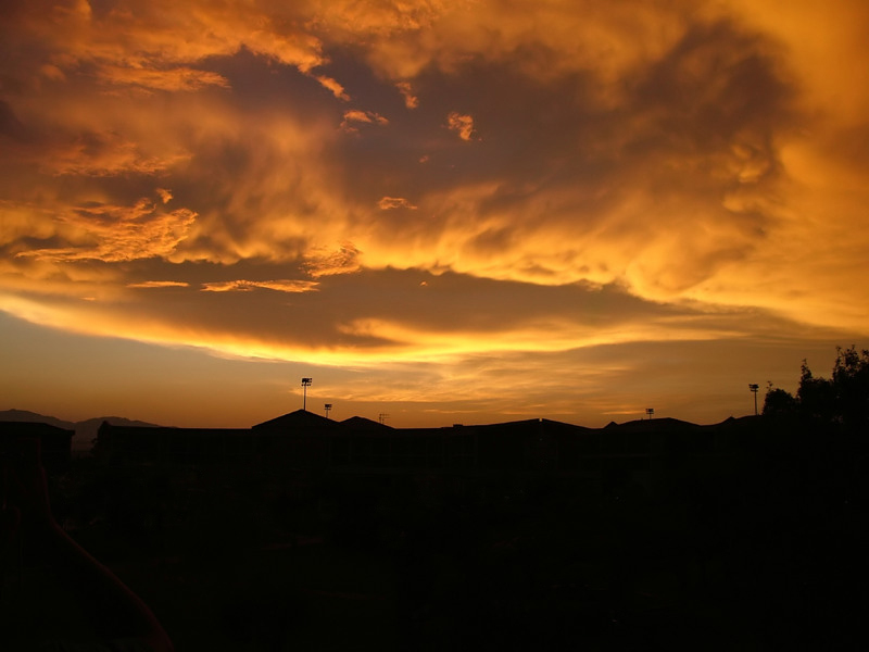 Red sky