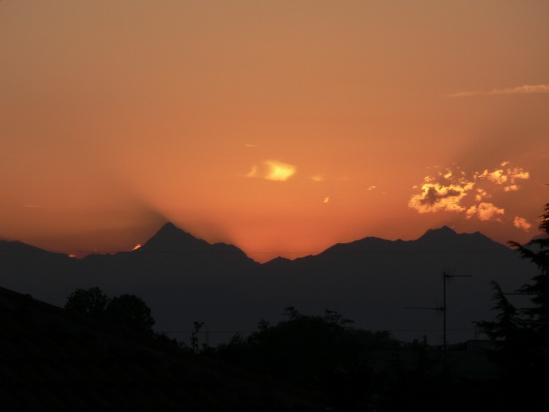 Tramonto a Bareggio (MI)