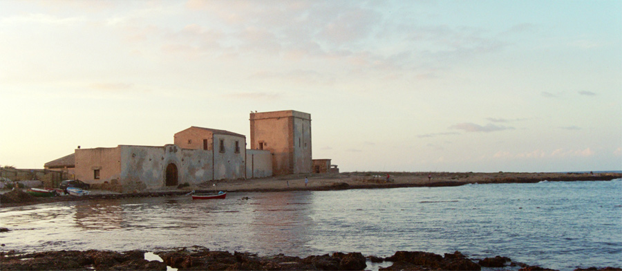 Tonnara di Punta Raisi al tramonto