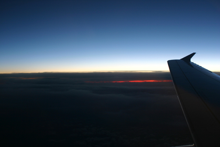 dall'aereo