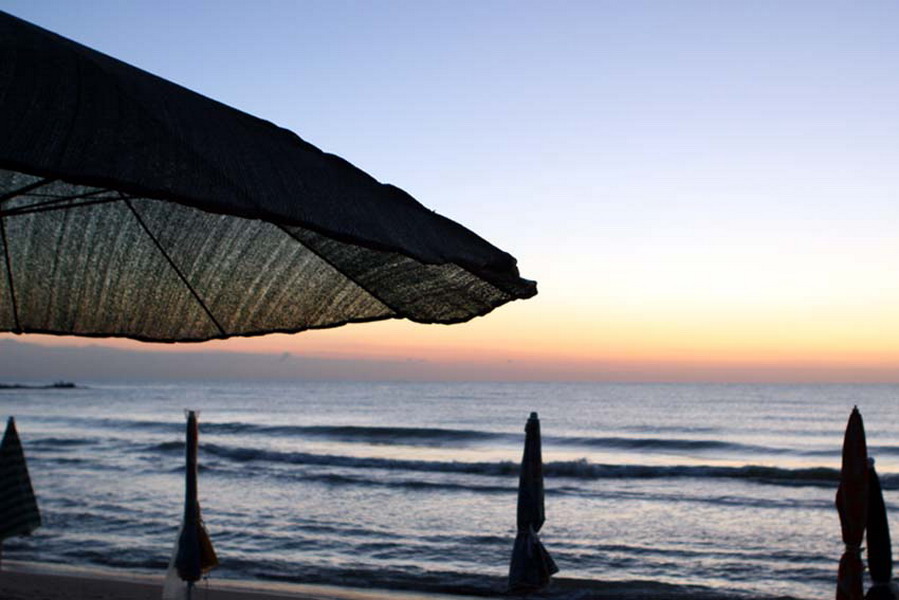 L'aba in spiaggia