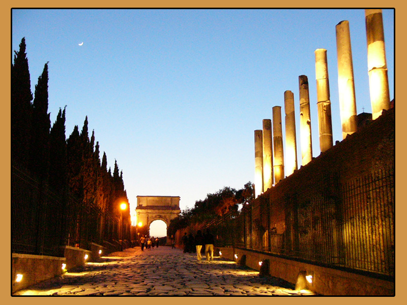 Roma - I fori al tramonto
