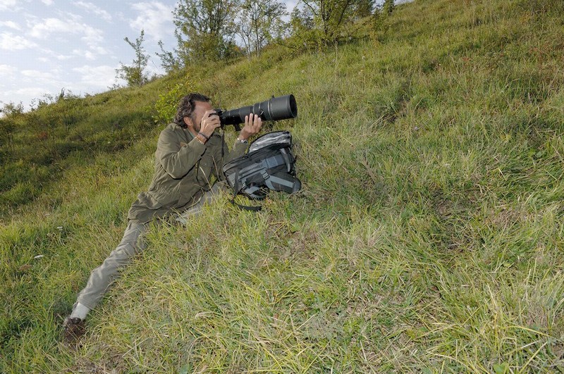 Io all'opera con il 200-400 VR F4