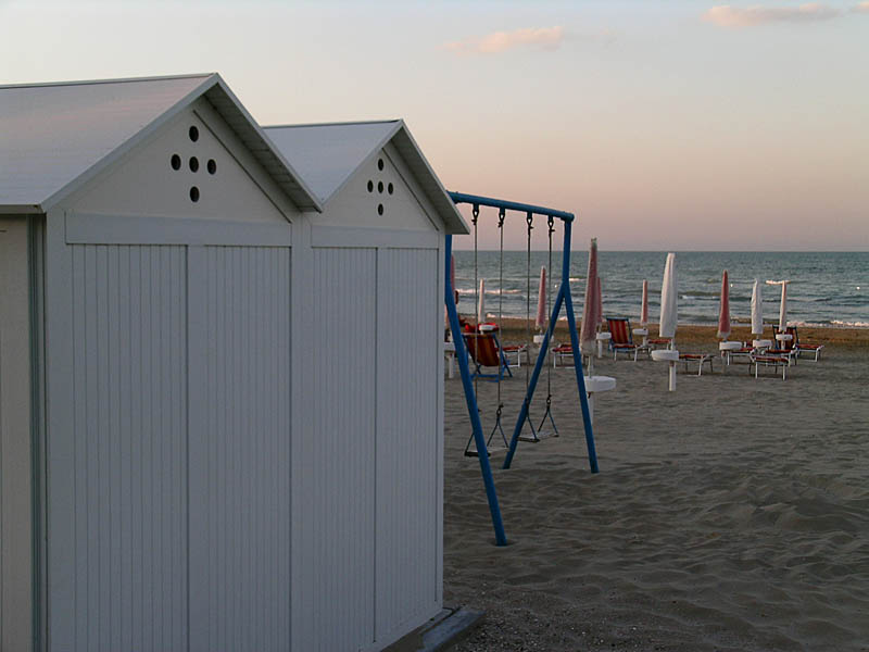 Senigallia, spiaggia al tramonto