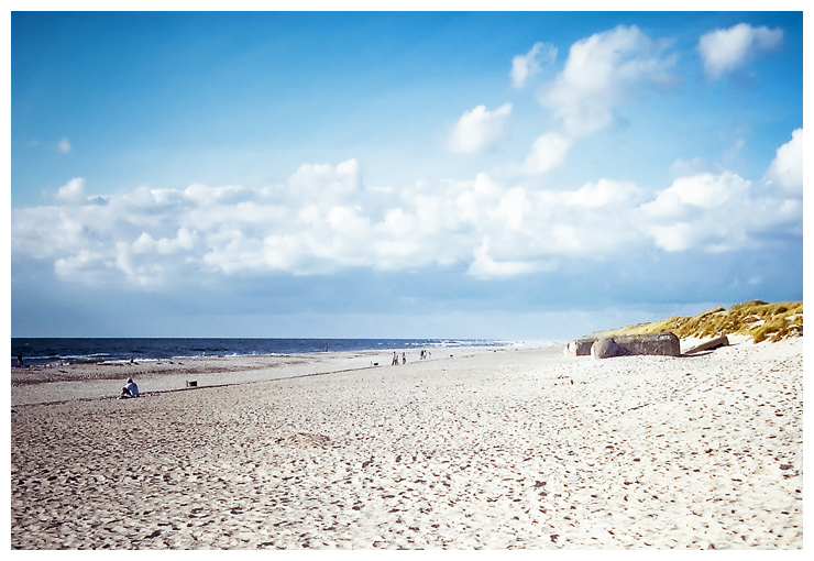 on the beach
