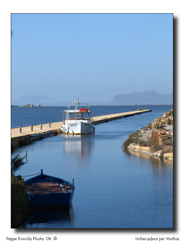 Imbarcadero per l'isola di Mothia