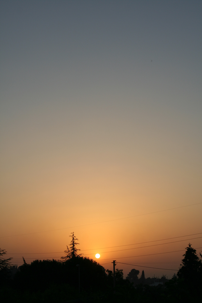 le gradazioni del tramonto