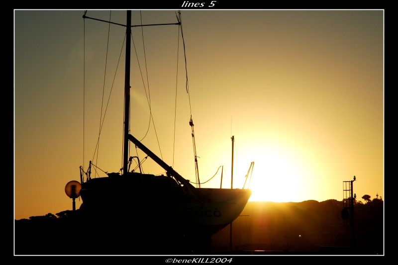 Linee al tramonto