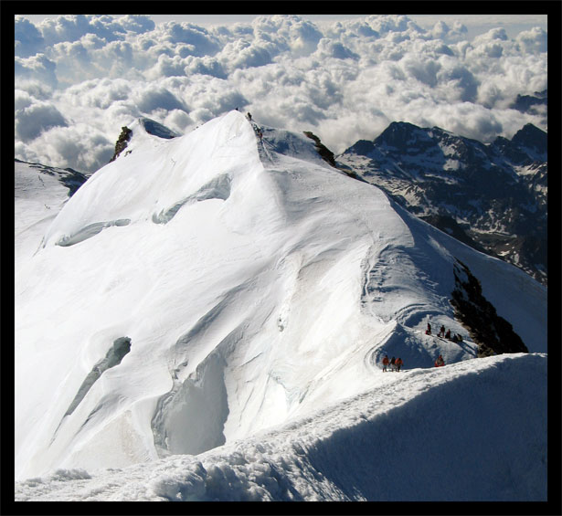 Dall'alto della vetta Castore (col)