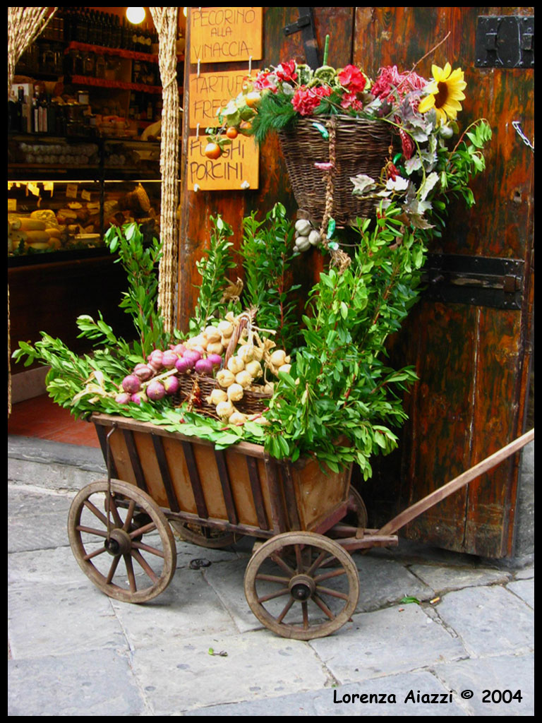 carretto prodotti tipici toscani