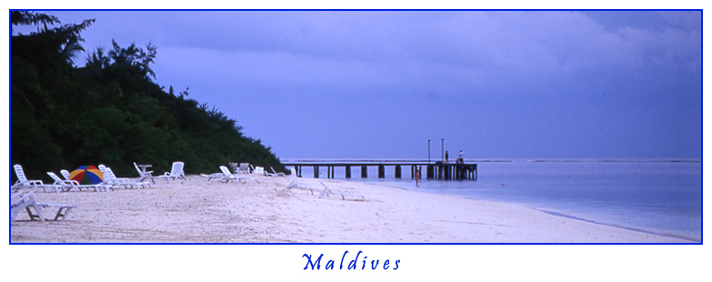 Maldive: spiaggia