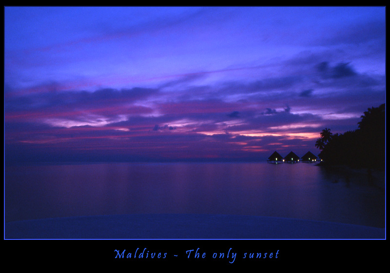 Maldive: alla fine un tramonto