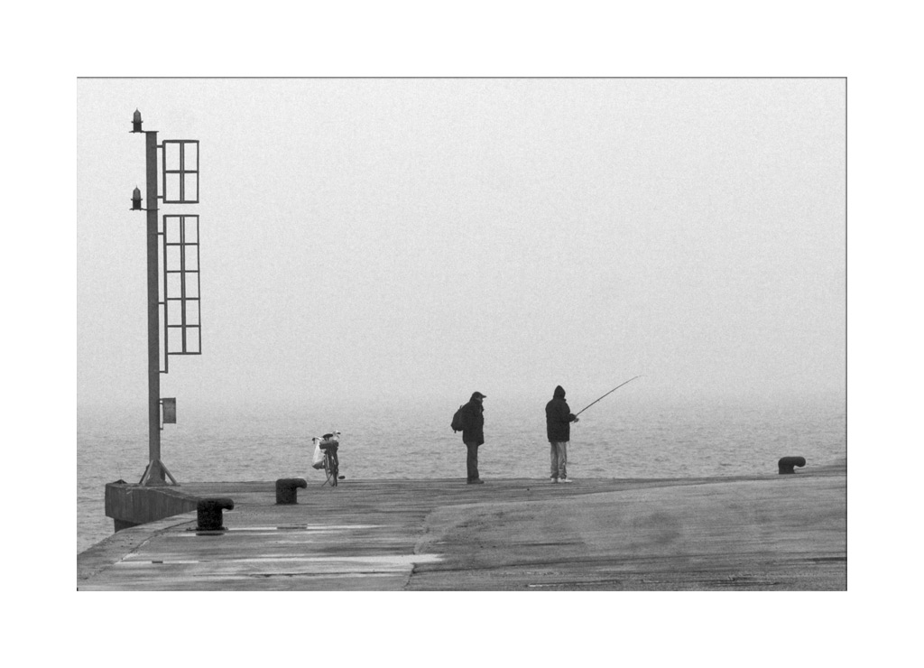 Rimini il mare d'Inverno Pescatori