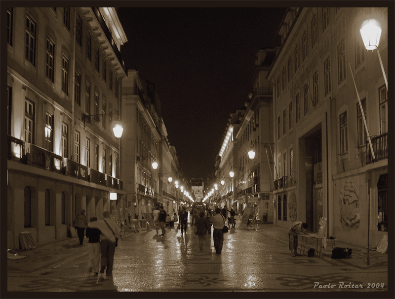 Lisboa, Baixa by night