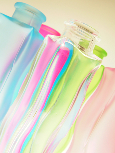 colored bottles