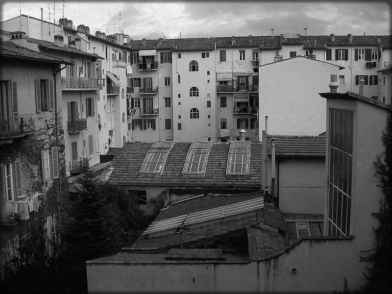dalla finestra dell'ufficio