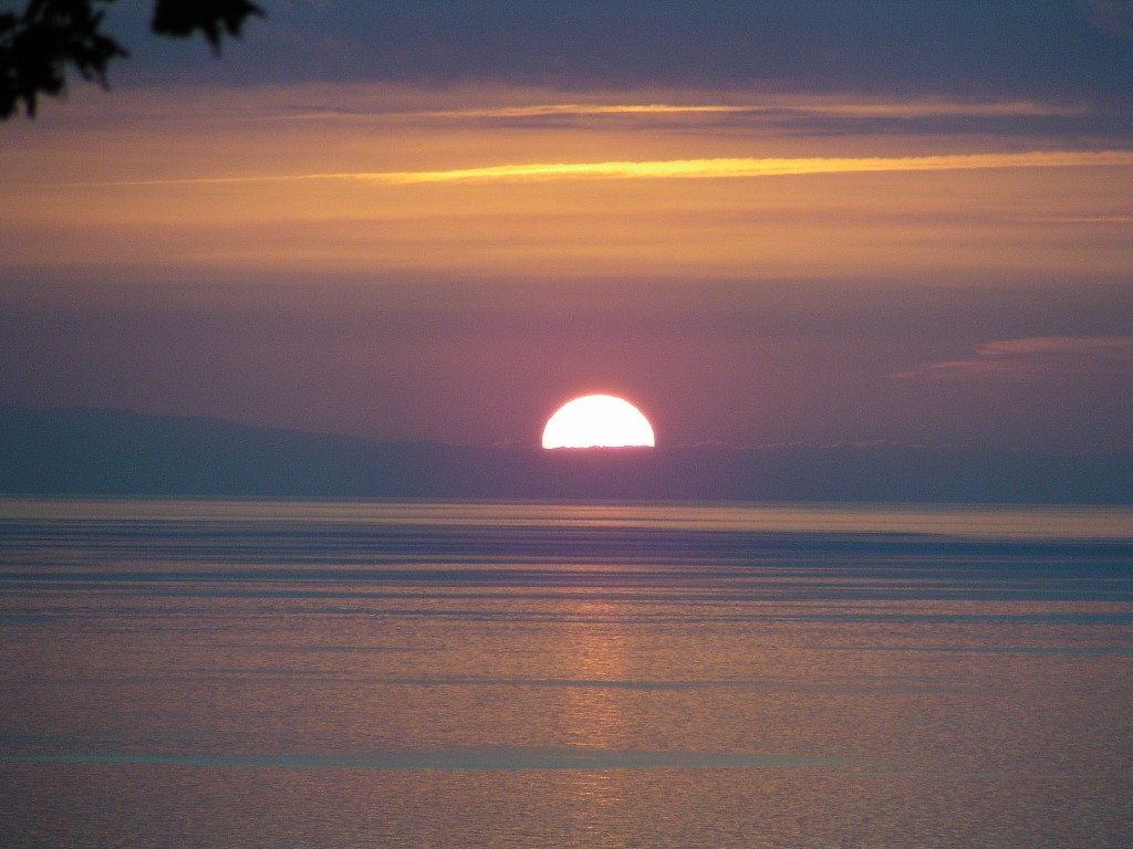 un tramonto