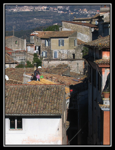 Pausa pranzo sui tetti di ANAGNI (Fr)