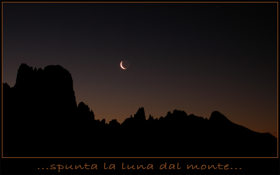spunta la luna dal monte
