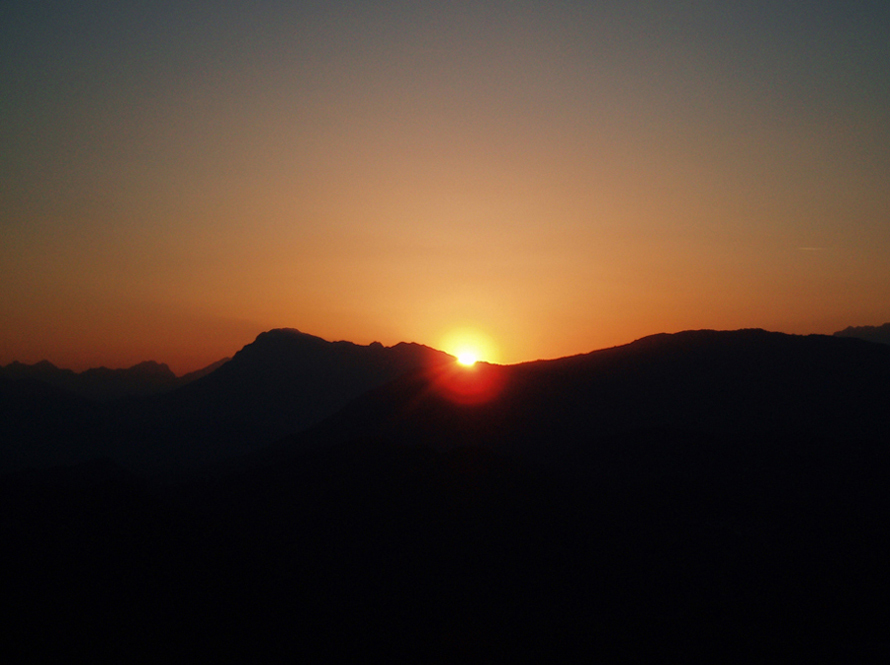 Un punto di vista del friuli - Tramonto a Nord Ovest